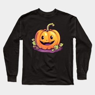 Kawaii Jack-o'-lantern! Long Sleeve T-Shirt